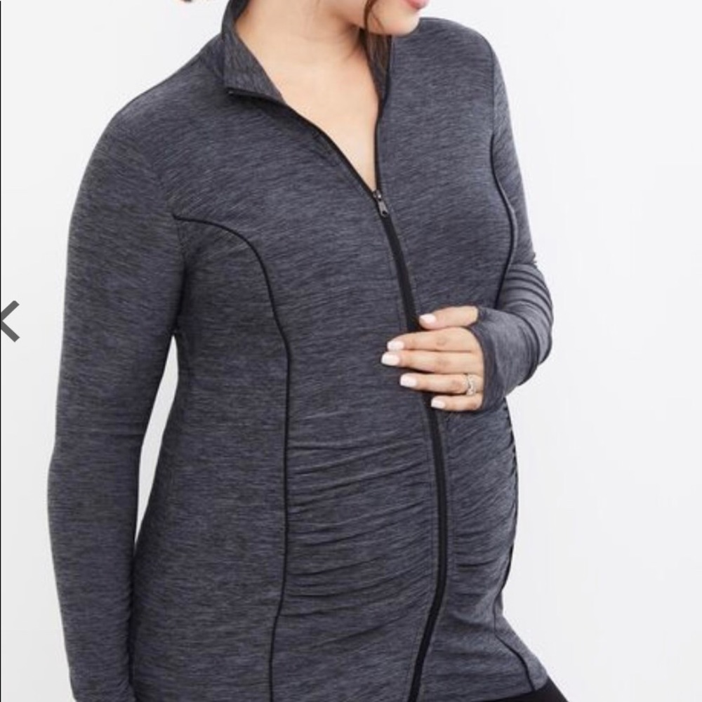 Zip Front Maternity Active Jacket